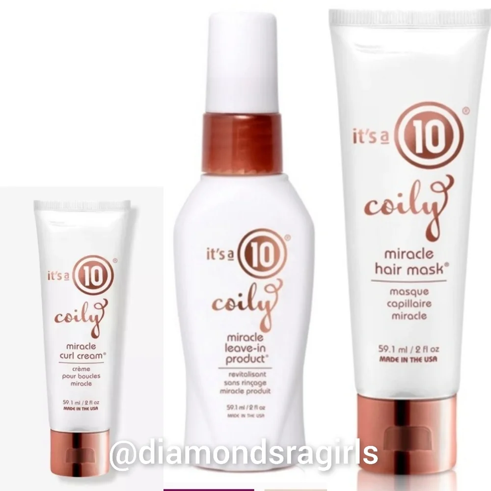 It's a 10 Coily Kit for Miracle Curls 3-Piece Trial Travel Pack NIB FIRM PRICE